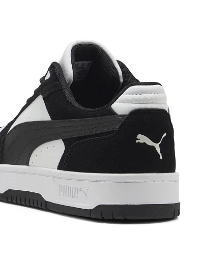 Мужские кеды PUMA Rebound Slam SD черные кожаные - фото 4 - Miraton