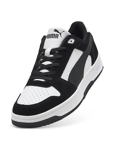 Мужские кеды PUMA Rebound Slam SD черные кожаные - фото 5 - Miraton