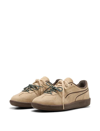 Жіночі кеди PUMA Palermo Dress-Up Wns бежеві шкіряні(40765702) - фото 3 - Miraton