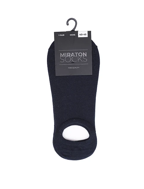 Мужские носки короткие MIRATON хлопковые синие - фото 1 - Miraton