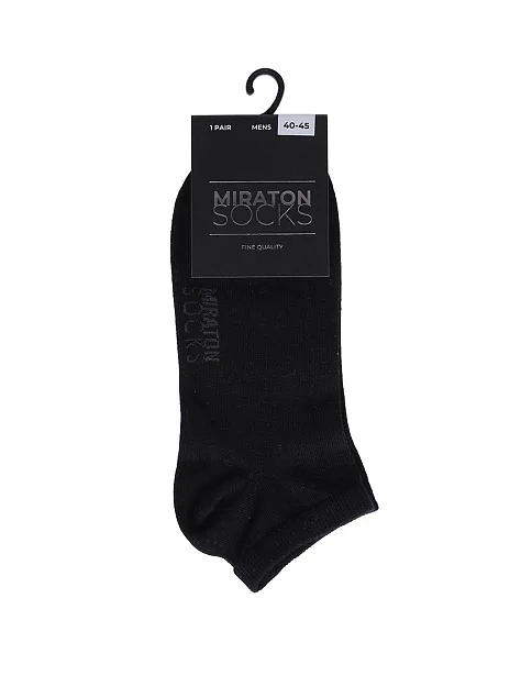 Мужские носки MIRATON хлопковые черные - фото 1 - Miraton