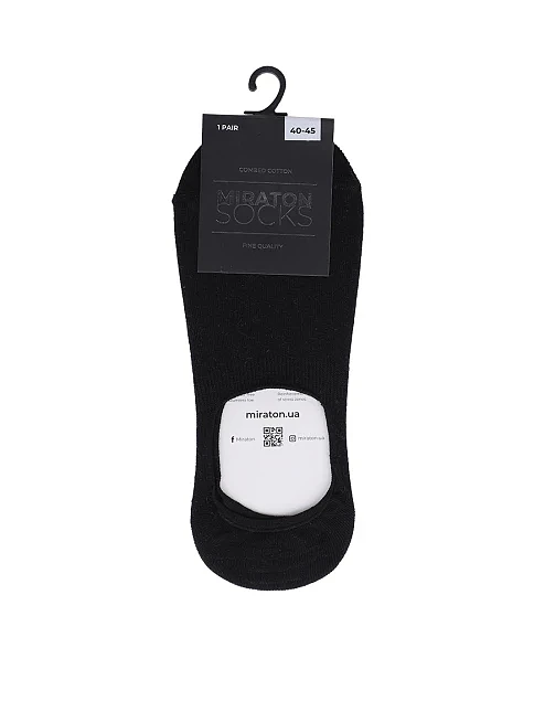 Мужские следы MIRATON хлопковые черные - фото 1 - Miraton