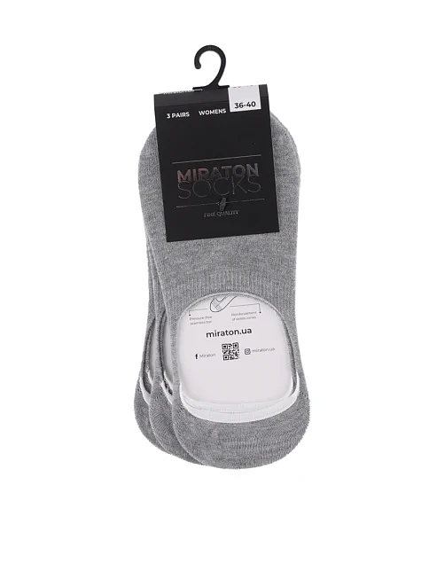 Женские носки MIRATON бамбуковые серые - фото 1 - Miraton