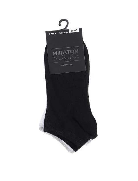 Женские носки MIRATON хлопковые белые - фото 1 - Miraton