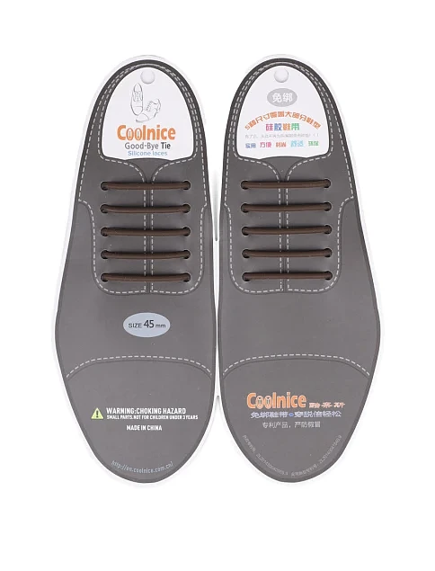 Шнурки коричневі класика 45 (5+5) - фото 1 - Miraton