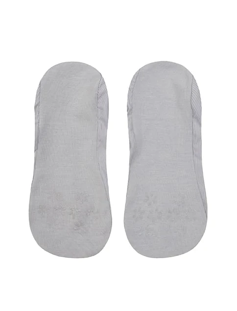 Женские следы Legs 730 Laser Cut Rib Silicone серые - фото 2 - Miraton