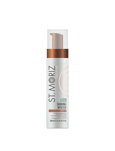 Автобронзат-мусс для средней кожи St Moriz Advanced Colour Correcting Mousse Medium 200 мл - фото 1 - Miraton