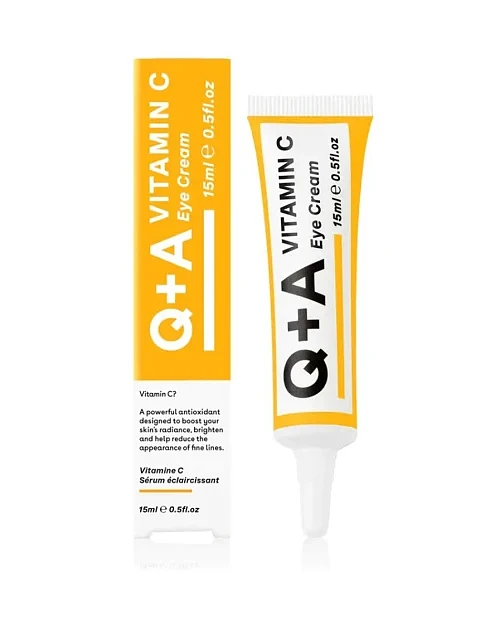 Крем для зони навколо очей Q+A Vitamin C, 15 мл - фото 1 - Miraton