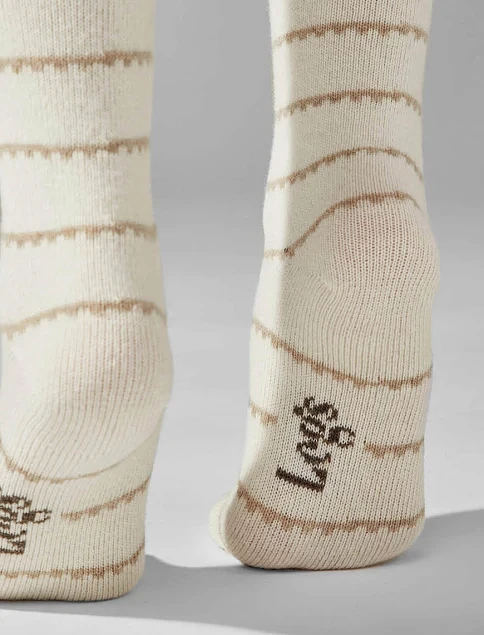 Набор женских высоких носков Legs SOCKS WOOL молочные, 2 пары - фото 2 - Miraton