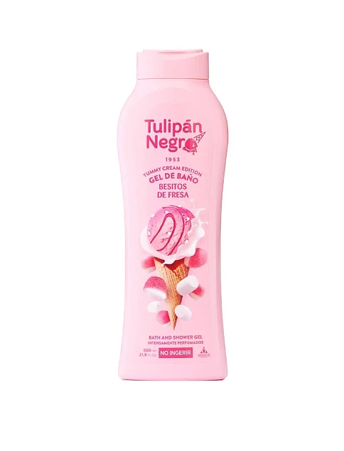 Гель для душа TULIPAN NEGRO Клубничный поцелуй 650 мл - фото 1 - Miraton