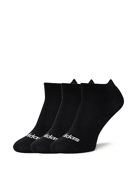 Короткие носки Adidas тканевые черные - фото 1 - Miraton