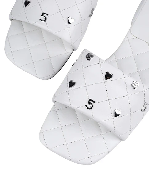 Жіночі шльопанці MIRATON шкіряні білі - фото 5 - Miraton