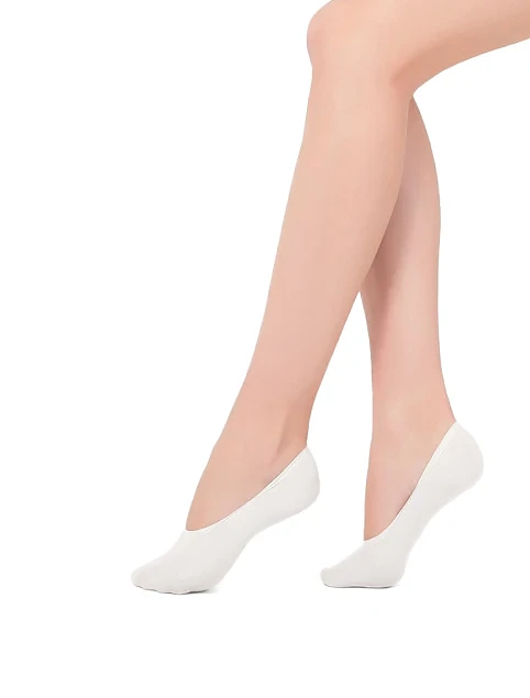 Следы женские из тактеля белые 2 шт. - фото 1 - Miraton