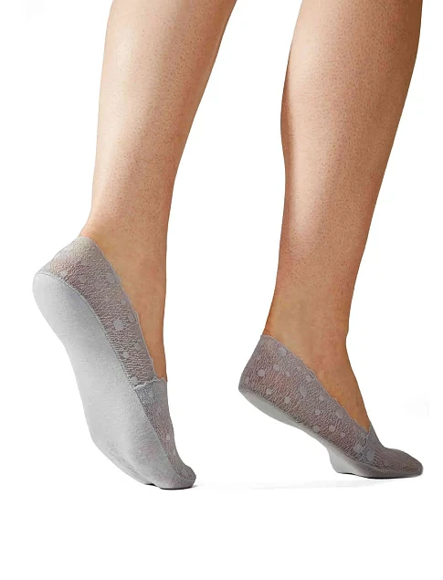 Следы женские кружевные розовые 2 шт. - фото 2 - Miraton