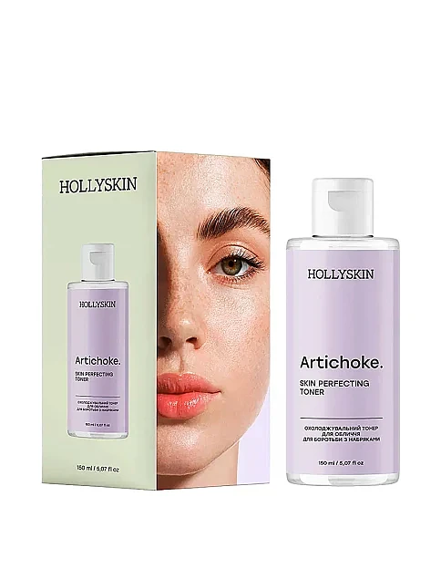 Охолоджувальний тонер для обличчя для боротьби з набряками Artichoke Skin Rerfectsng Toner, 150 ml - фото 1 - Miraton