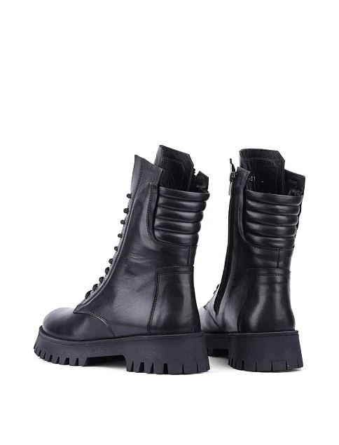 Женские ботинки Attizzare кожаные черные - фото 4 - Miraton