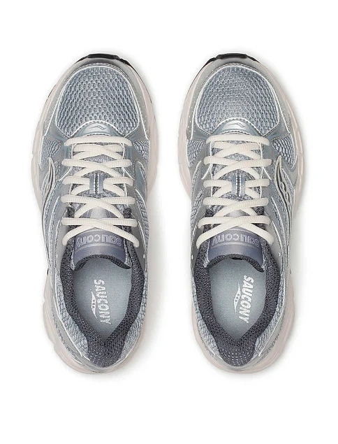 Жіночі кросівки Saucony RIDE MILLENNIUM зі штучної шкіри срібного кольору - фото 5 - Miraton