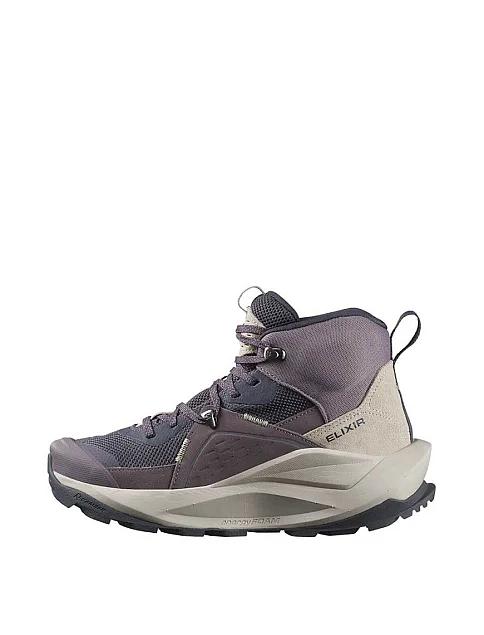 Жіночі черевики Salomon ELIXIR MID GTX зі штучної шкіри чорні з підкладкою з текстилю - фото 2 - Miraton