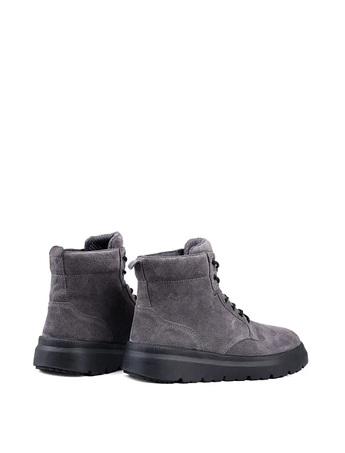 Мужские ботинки Miguel Miratez замшевые серые с подкладкой из натурального меха - фото 4 - Miraton