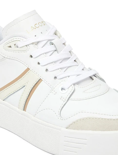 Женские кеды Lacoste L002 кожаные белые - фото 5 - Miraton