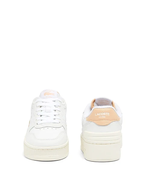 Женские кеды Lacoste кожаные белые - фото 4 - Miraton