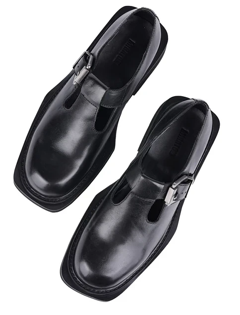 Женские туфли MIRATON  кожаные черные - фото 6 - Miraton