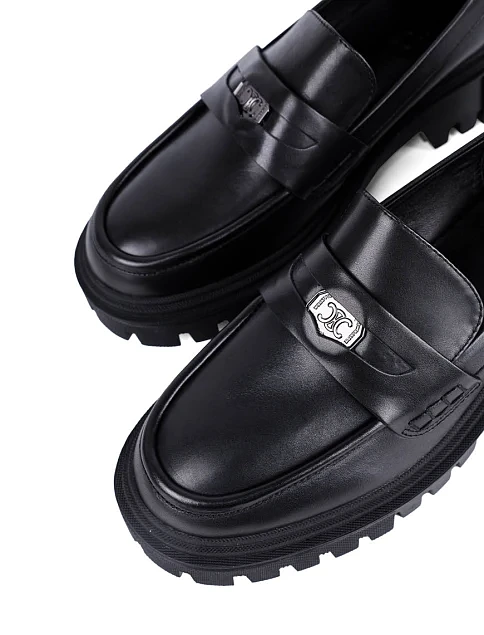 Женские туфли MIRATON кожаные черные - фото 5 - Miraton