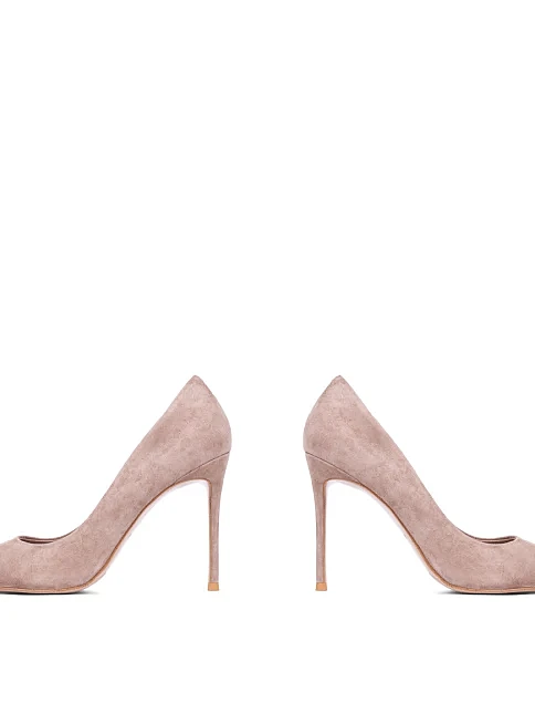 Женские туфли MiaMay велюровые бежевые - фото 2 - Miraton