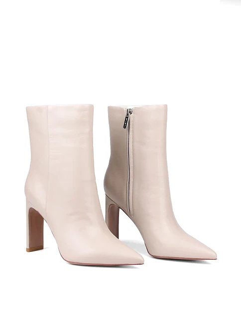 Женские ботинки MiaMay кожаные рисового цвета - фото 3 - Miraton