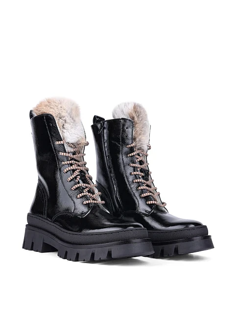 Жіночі черевики Elena лакові чорні  - фото 3 - Miraton