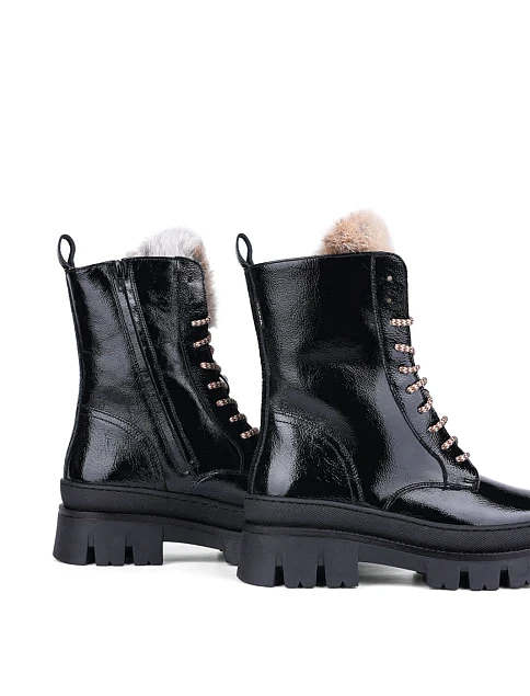 Жіночі черевики Elena лакові чорні  - фото 4 - Miraton