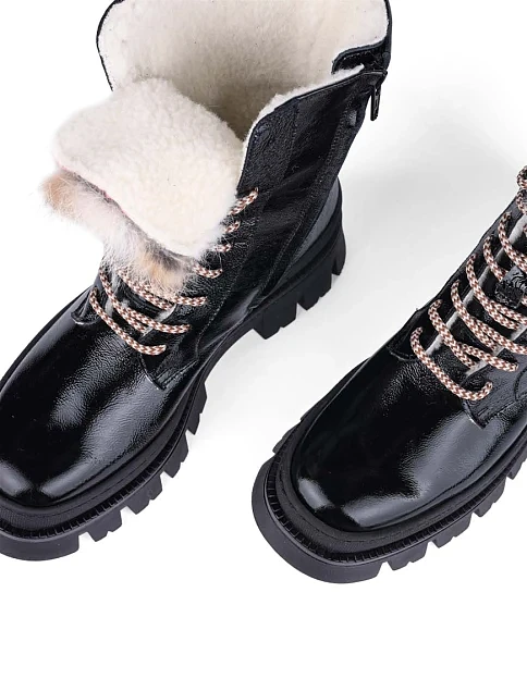 Жіночі черевики Elena лакові чорні  - фото 5 - Miraton