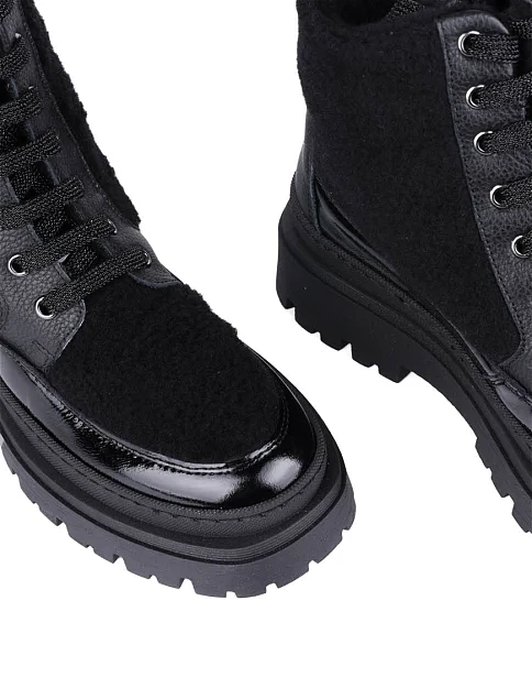 Жіночі черевики Elena лакові чорні - фото 5 - Miraton