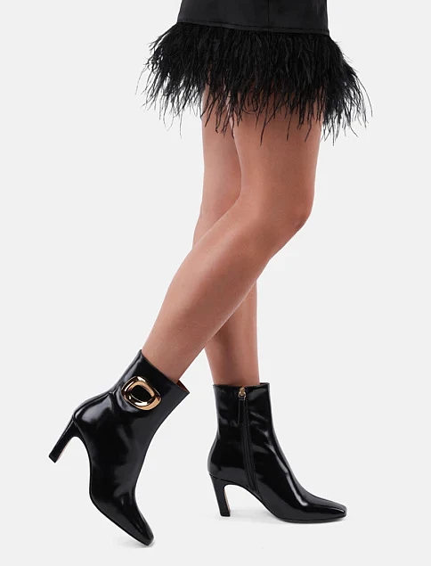 Женские ботинки Angel Alarcon кожаные черные - фото 7 - Miraton