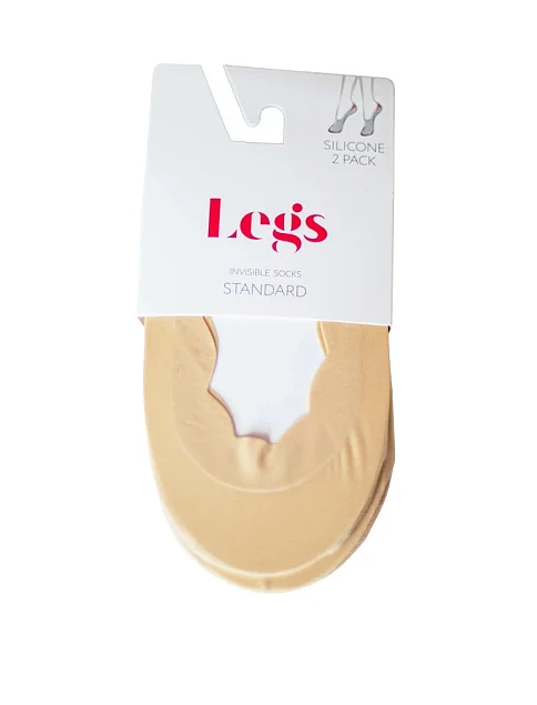 Следы женские из микрофибры телесные 2 шт. - фото 1 - Miraton