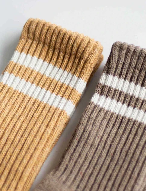 Набор женских высоких носков Legs WOOL TERRY персиковые, 2 пары - фото 1 - Miraton