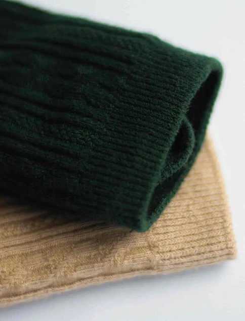 Женские высокие носки Legs коттон бежевые - фото 1 - Miraton