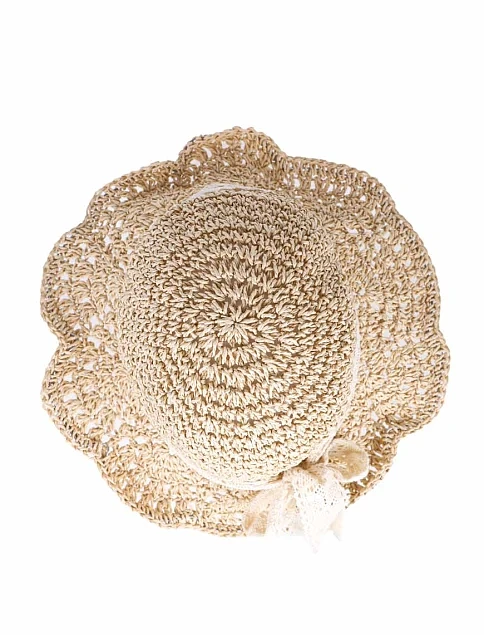 Шляпа из соломы молочная - фото 4 - Miraton