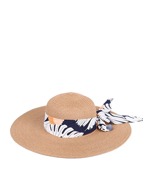 Шляпа из соломы кемел - фото 2 - Miraton