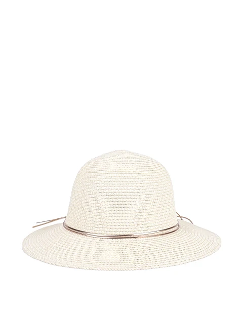 Шляпа из соломы молочная - фото 1 - Miraton