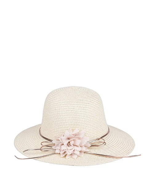 Шляпа из соломы молочная - фото 3 - Miraton