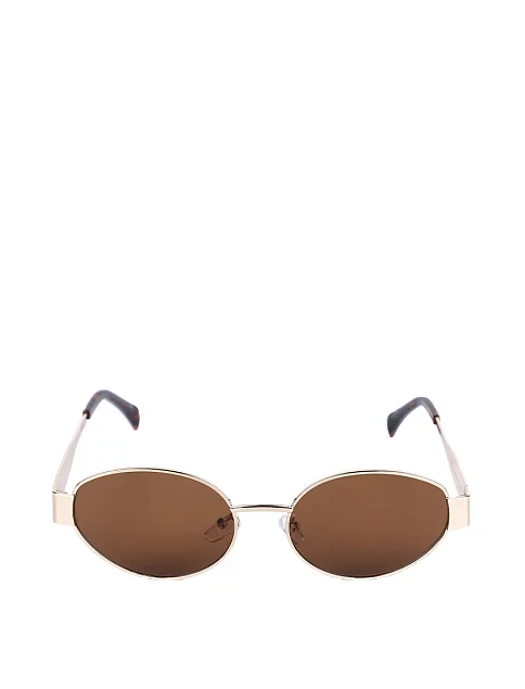 Солнцезащитные очки овальные коричневые - фото 1 - Miraton