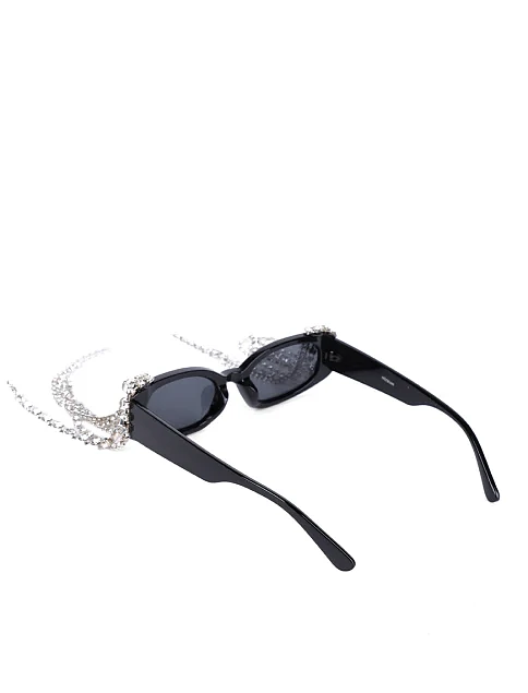 Сонцезахисні окуляри витягнуті з бахромою зі страз - фото 3 - Miraton