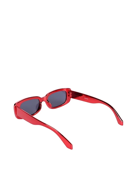 Солнцезащитные очки прямоугольные красные - фото 3 - Miraton