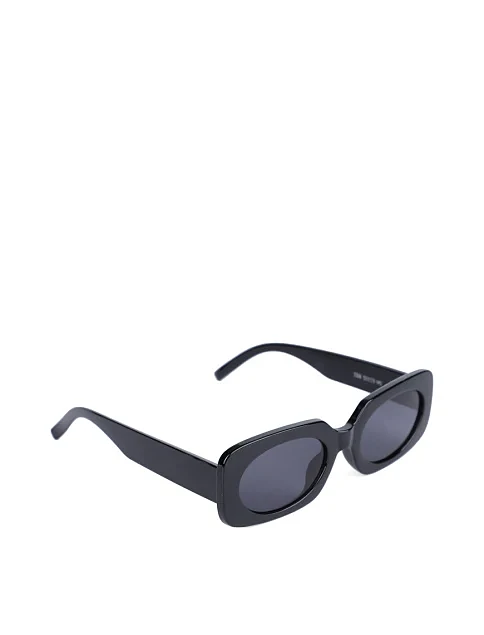 Солнцезащитные очки прямоугольные черные - фото 2 - Miraton