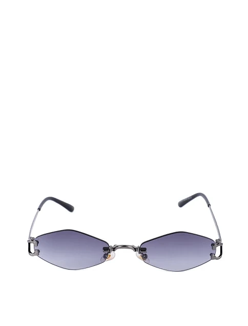 Солнцезащитные очки геометрические синие - фото 1 - Miraton