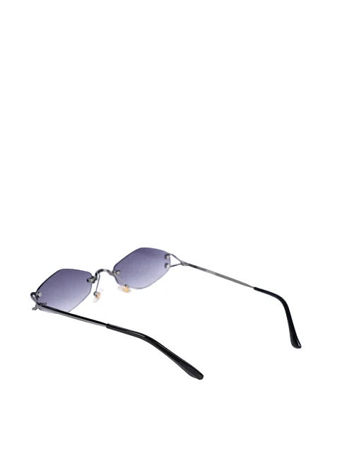 Солнцезащитные очки геометрические синие - фото 3 - Miraton