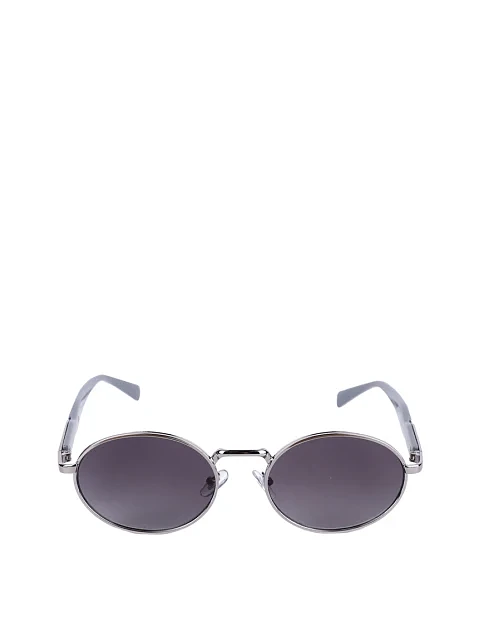 Солнцезащитные очки круглые черные - фото 1 - Miraton