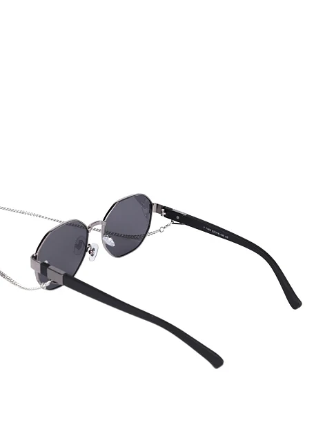 Солнцезащитные круглые очки черные - фото 3 - Miraton