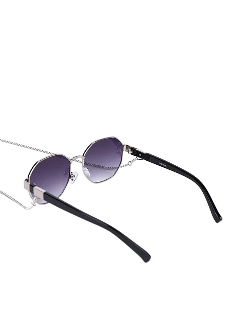 Солнцезащитные круглые очки серые - фото 3 - Miraton